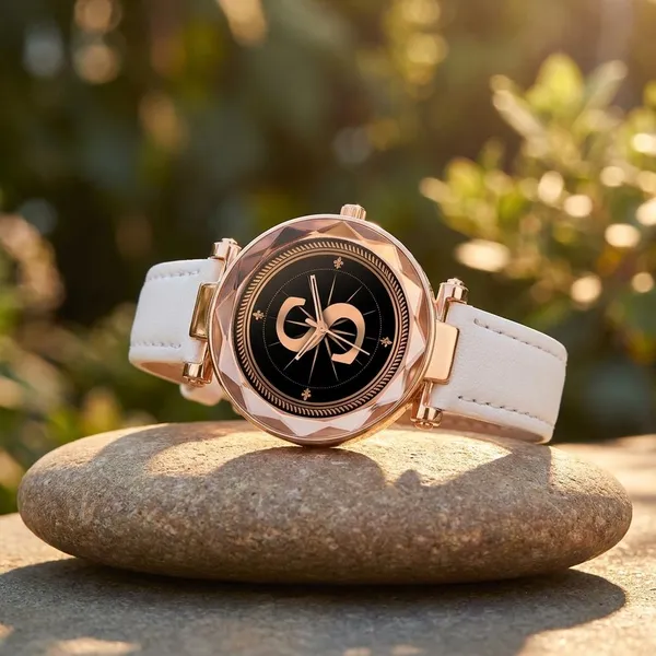 Sky_Mart_Alphabet_S_Classic_Analog_Wrist_Watch_For_Women_And_Girls_New_Arrival_With_Stylish_Black_Dial_And_White_Leather_Strap