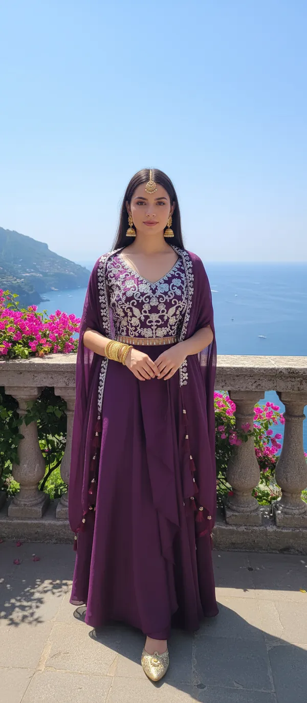 Wine_Embroidered_Top_bottom_and_Dupatta_set_for_Women