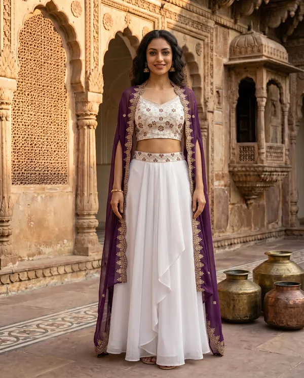 Purple_And_White_Embroidered_Lehenga_Choli_Set_for_Women