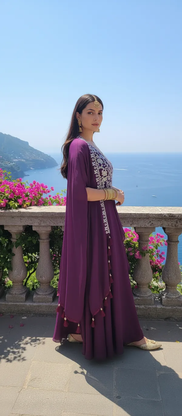 Wine_Embroidered_Top_bottom_and_Dupatta_set_for_Women