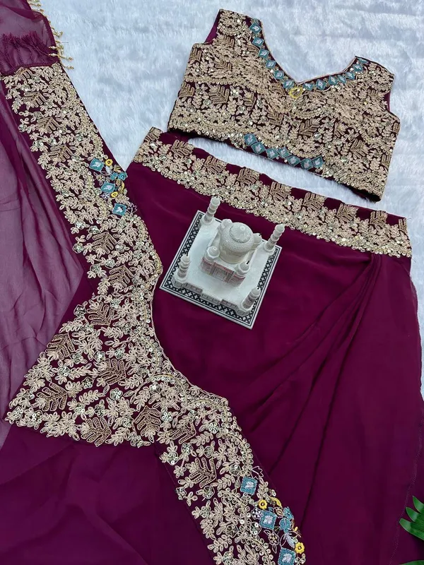 Purple_Embroidered_Lehenga_Choli_Set_for_Women
