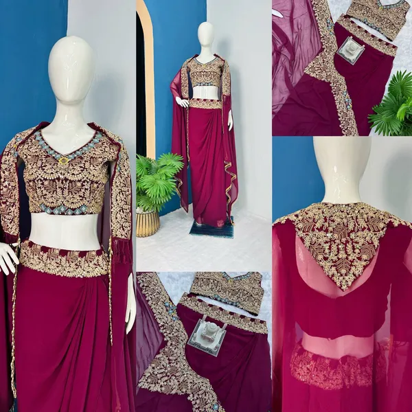 Purple_Embroidered_Lehenga_Choli_Set_for_Women