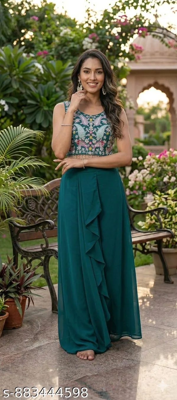Rama_Teal_Embroidered_Layered_Ready_to_Wear_3_piece_Set_for_Women