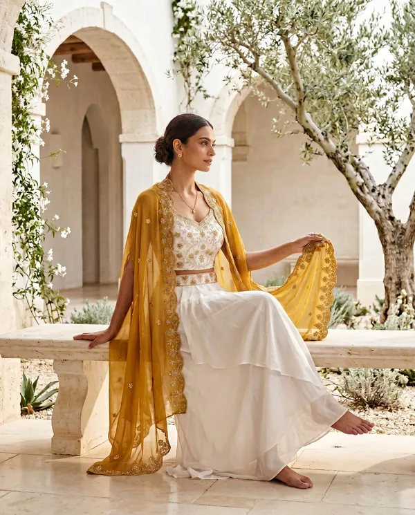 Mustard_Embroidered_Lehenga_Style_Set_for_Women