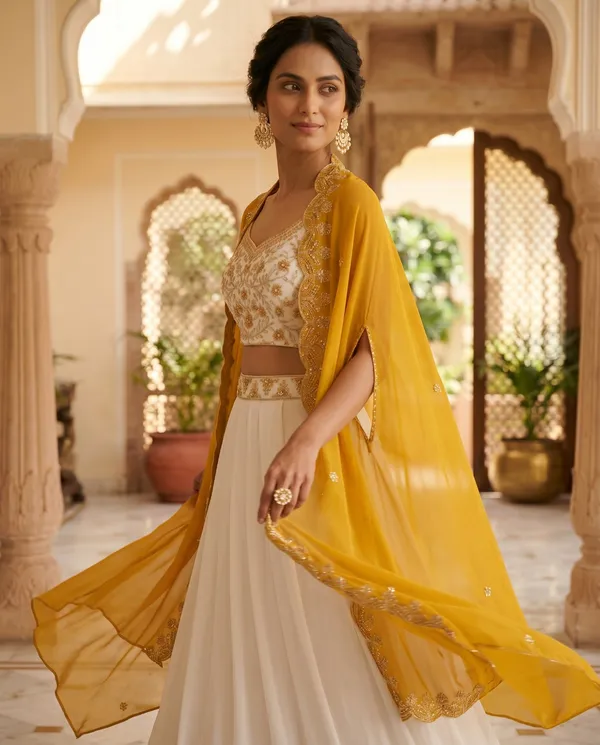Mustard_Embroidered_Lehenga_Style_Set_for_Women