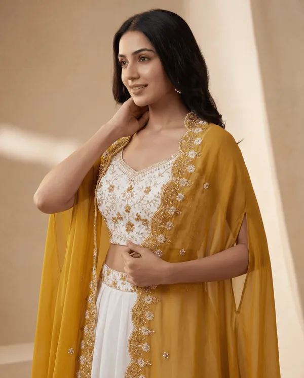 Mustard_Embroidered_Lehenga_Style_Set_for_Women