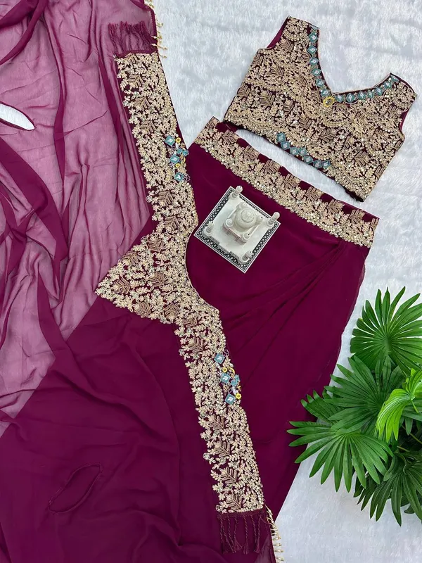 Purple_Embroidered_Lehenga_Choli_Set_for_Women