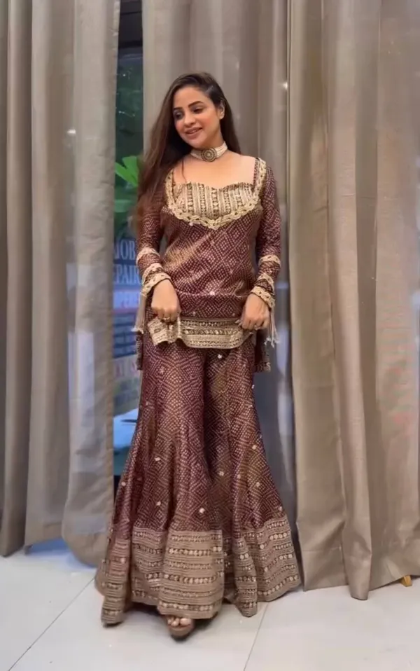Brown_Embroidered_Kurta_Palazzo_Set_With_Dupatta_for_Women