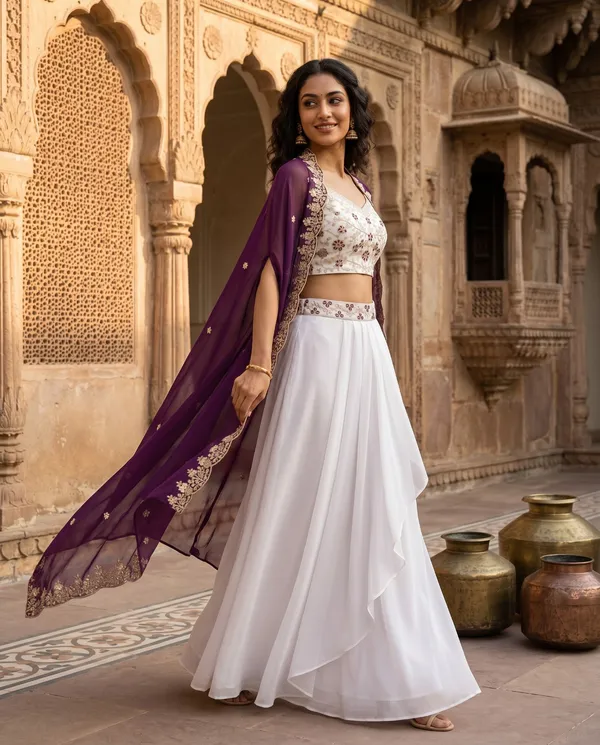 Purple_And_White_Embroidered_Lehenga_Choli_Set_for_Women
