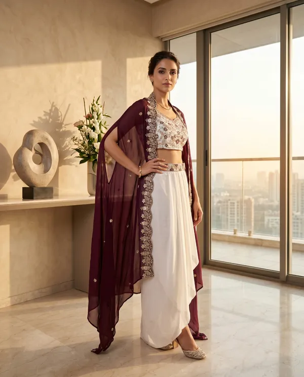 Purple_And_White_Embroidered_Lehenga_Choli_Set_for_Women