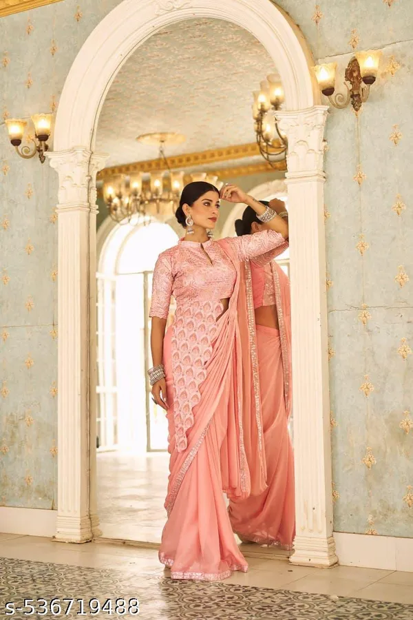 Peach_Embroidered_Saree_for_Women