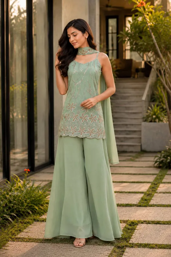 Mint_Green_Embroidered_Kurti_Plazo_Dupatta_Set_for_Women