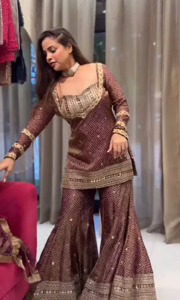 Brown_Embroidered_Kurta_Palazzo_Set_With_Dupatta_for_Women