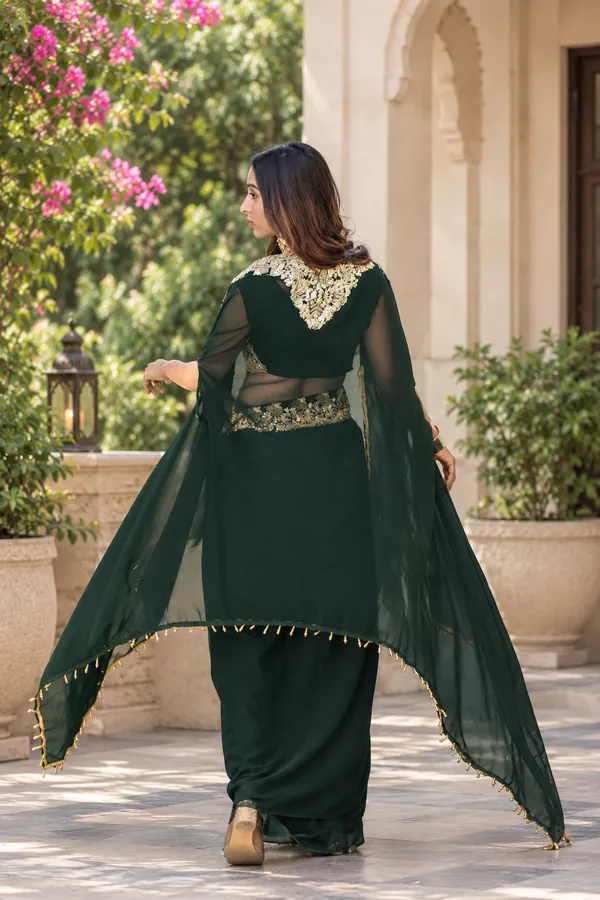 Green_Georgette_Embroidered_Flared_Lehenga_Choli_For_Women