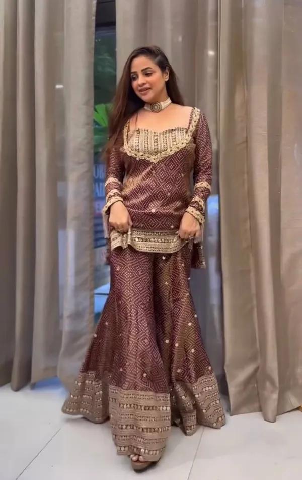 Brown_Embroidered_Kurta_Palazzo_Set_With_Dupatta_for_Women