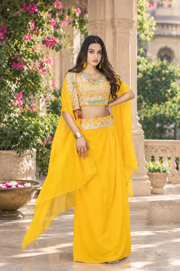 Yellow_Georgette_Embellished_Lehenga_Choli_For_Women