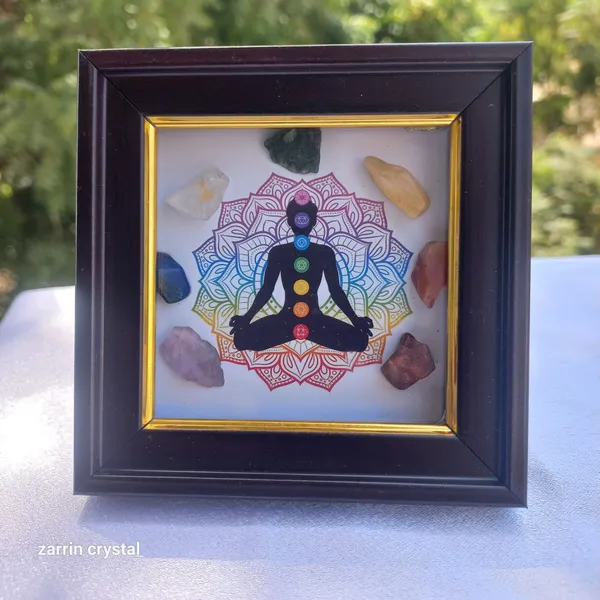 7_Chakra_Stone_Decorative_Meditation_Frame