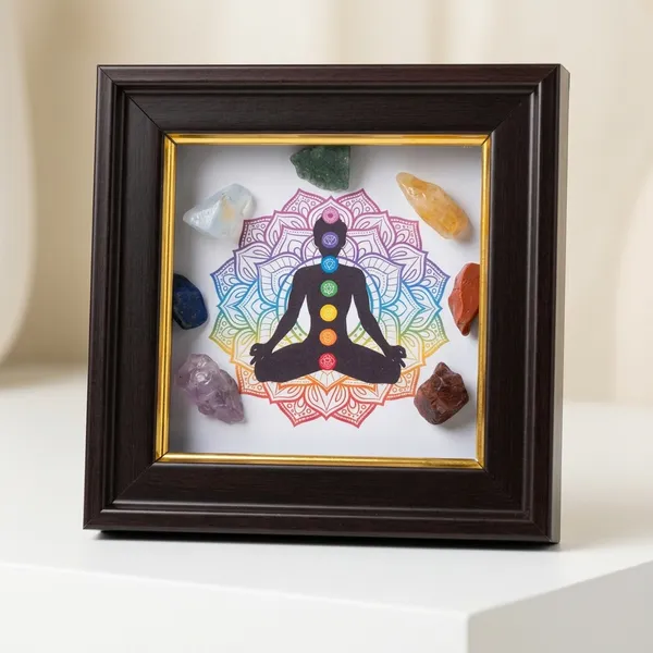 7_Chakra_Stone_Decorative_Meditation_Frame