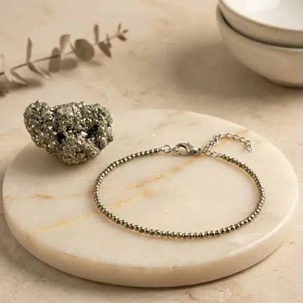 Black_Pyrite_Stone_Metal_Alloy_Anklet_For_Women