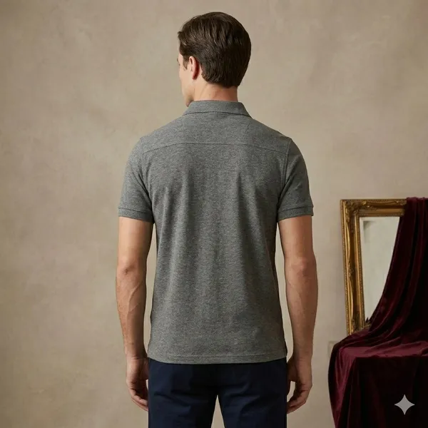 Dark_Grey_Polyester_Blend_Matty_Polo_Textured_T-Shirt_For_Men