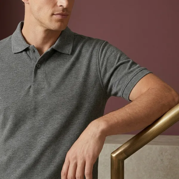 Dark_Grey_Polyester_Blend_Matty_Polo_Textured_T-Shirt_For_Men