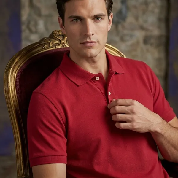 Burgundy_Polyester_Blend_Matty_Polo_Textured_T-Shirt_For_Men
