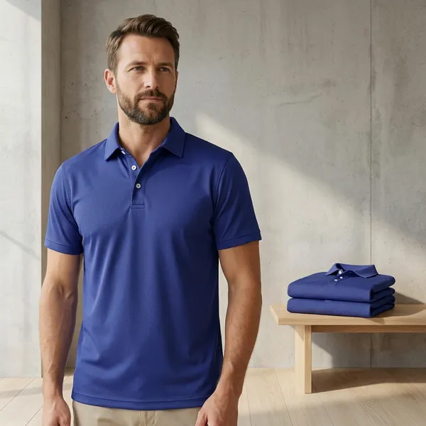 Midnight_Blue_Polyester_Blend_Honeycomb_Polo_Textured_T-Shirt_For_Men
