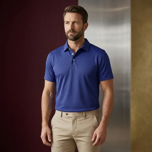 Midnight_Blue_Polyester_Blend_Honeycomb_Polo_Textured_T-Shirt_For_Men