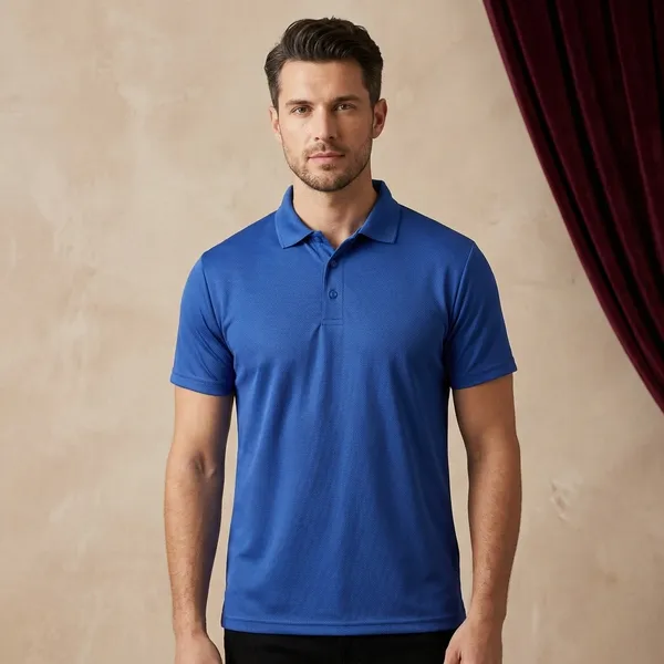Royal_Blue_Polyester_Blend_Honeycomb_Polo_Textured_T-Shirt_For_Men