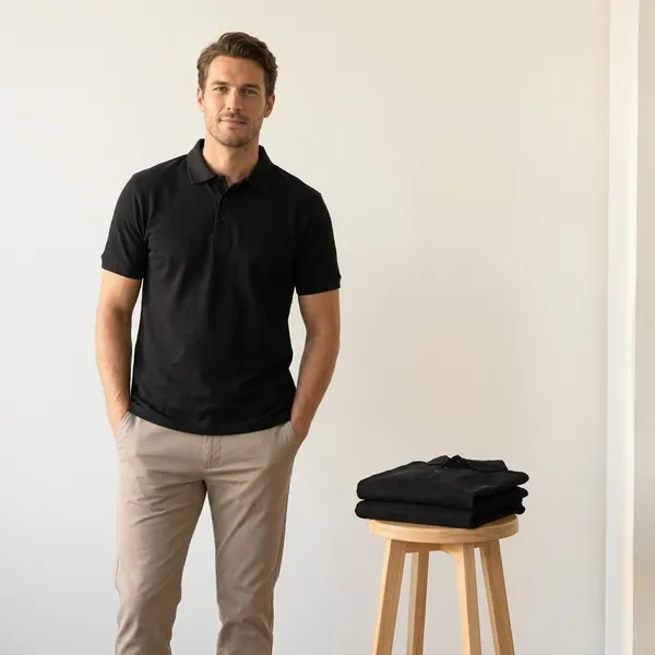 Black_Polyester_Blend_Matty_Polo_Textured_T-Shirt_For_Men