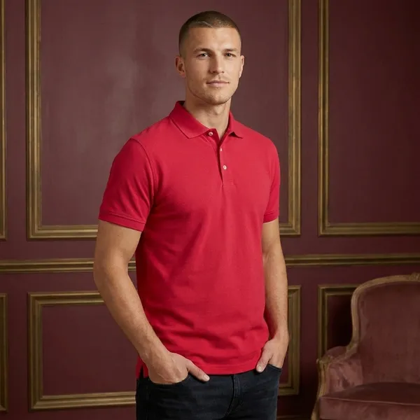 Magenta_Polyester_Blend_Matty_Polo_Textured_T-Shirt_For_Men