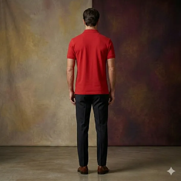 Burgundy_Polyester_Blend_Matty_Polo_Textured_T-Shirt_For_Men