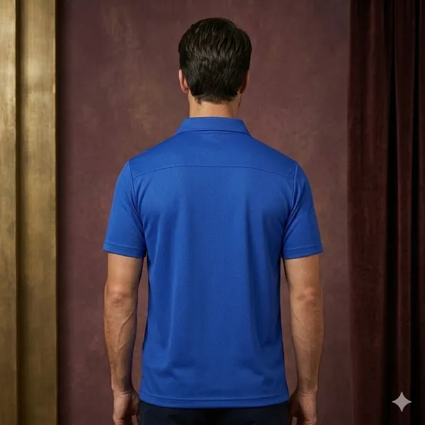 Royal_Blue_Polyester_Blend_Honeycomb_Polo_Textured_T-Shirt_For_Men
