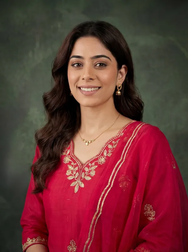 Cotton_Blend_Women_Kurti_With_Dupatta_And_Bottomwear