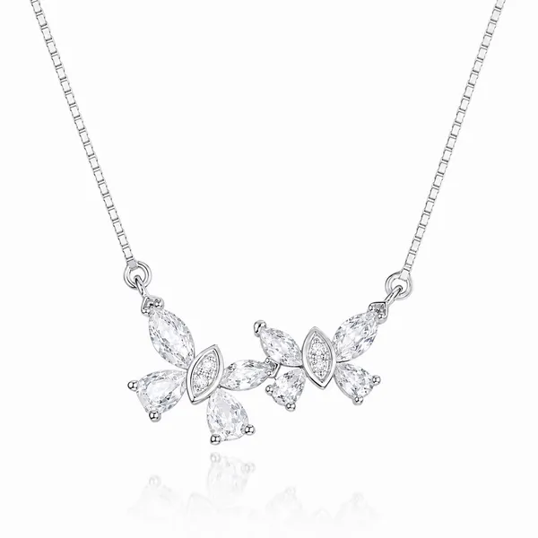 Silver_925_Sterling_Silver_Floral_Stone_Pendant_Necklace_For_Women