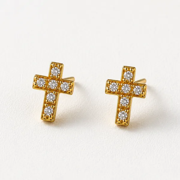 Gold-Tone_Crystal_Heart_Stud_Earrings_For_Women