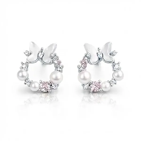 Silver_Sterling_Silver_Pearl_Pink_Stone_Drop_Earrings_For_Women
