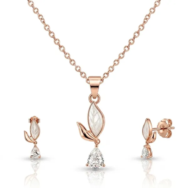 Rose_Gold_925_Sterling_Silver_Leaf_Stone-Drop_Necklace_And_Earrings_Set_For_Women