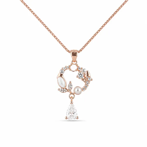 Rose_Gold_Sterling_Silver_Crystal_Ornate_Pendant_Necklace_For_Women
