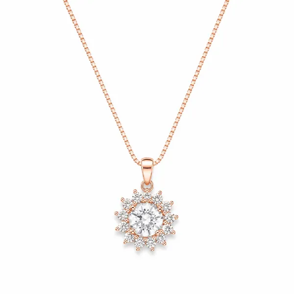 Rose_Gold_Sterling_Silver_Floral_Crystal_Pendant_Necklace_For_Women