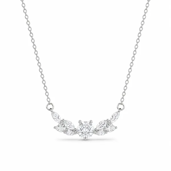 Silver_Sterling_Silver_Floral_Crystal_Pendant_Necklace_For_Women