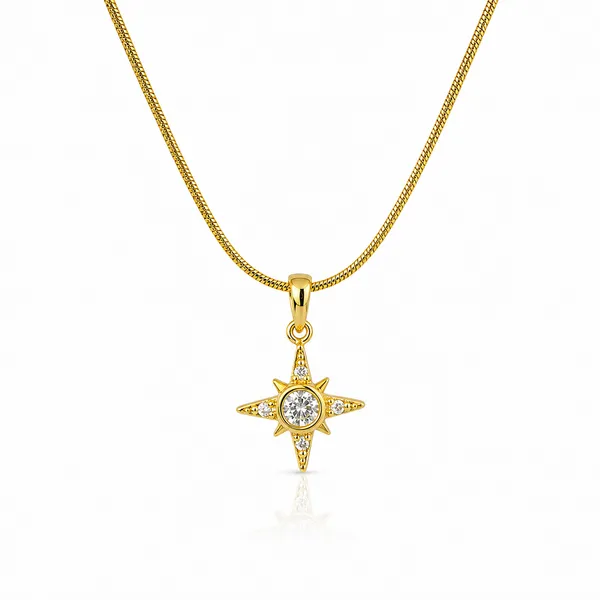 Gold-Tone_Crystal_Floral_Celestial_Pendant_Necklace_Set_For_Women