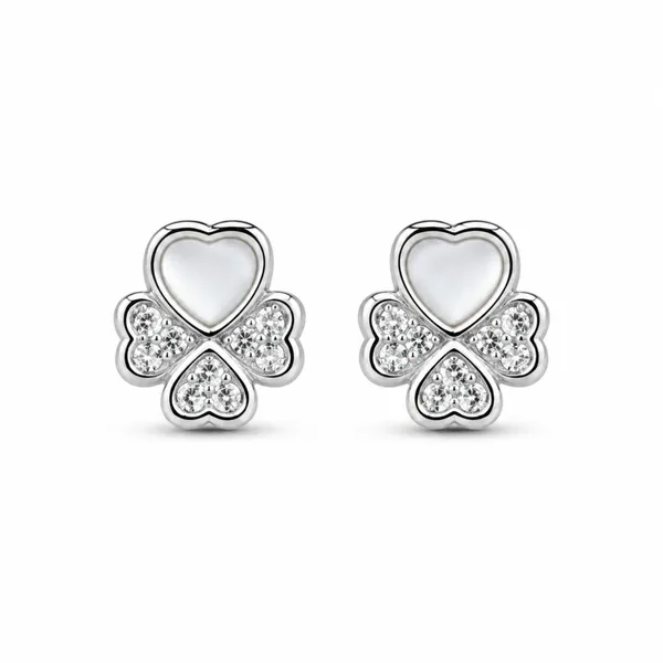 Silver_Sterling_Heart_Clover_Clear_Stone_Stud_Earrings_For_Women