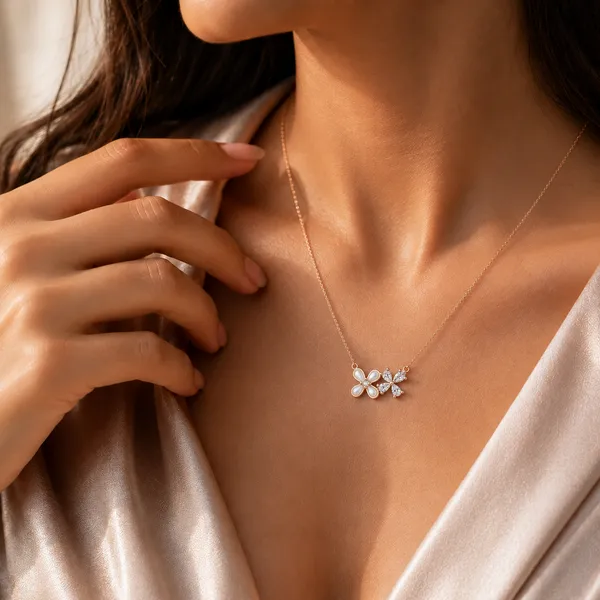 Silver_925_Sterling_Silver_Floral_Stone-Set_Necklace_Set_For_Women