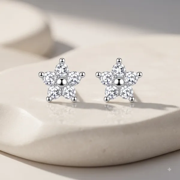 Silver_Sterling_Silver_Crystal_Flower_Cluster_Stud_Earrings_For_Women