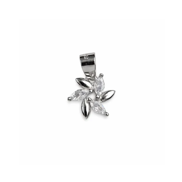 Silver_Sterling_Silver_Floral_Crystal_Pendant_For_Women