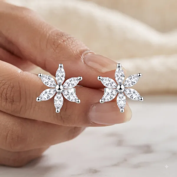 Silver_Sterling_Crystal_Floral_Faceted_Stone_Stud_Earrings_For_Women