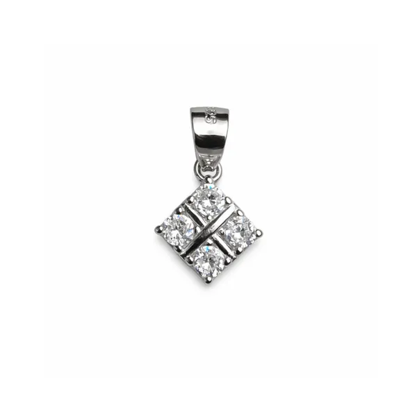 Silver_Sterling_Silver_Geometric_Diamond-Shape_Crystal_Pendant_For_Women