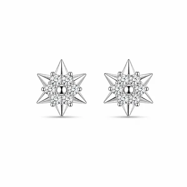 Silver_Sterling_Starburst_Stud_Earrings_For_Women