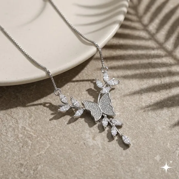 Silver_925_Sterling_Silver_Butterfly_Pendant_Necklace_For_Women